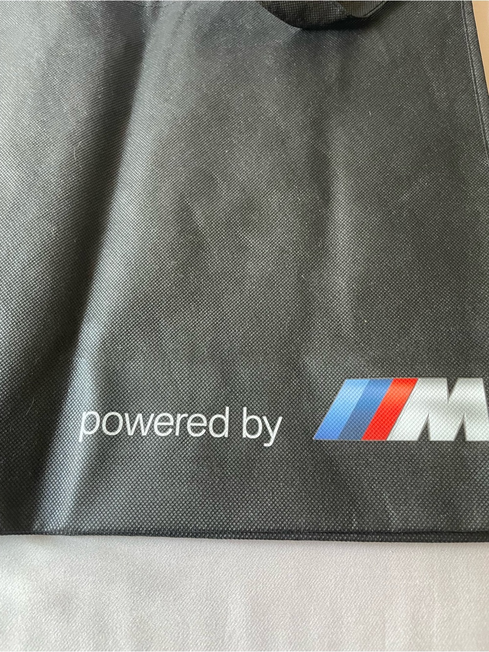 BMW Black Tote with M Tricolor Stripe